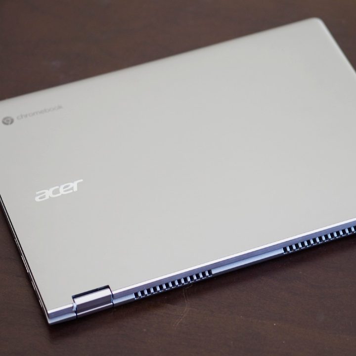 The Acer Chromebook 514 closed on a table.