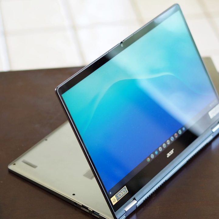 The screen rotated around on the Acer Chromebook 514.
