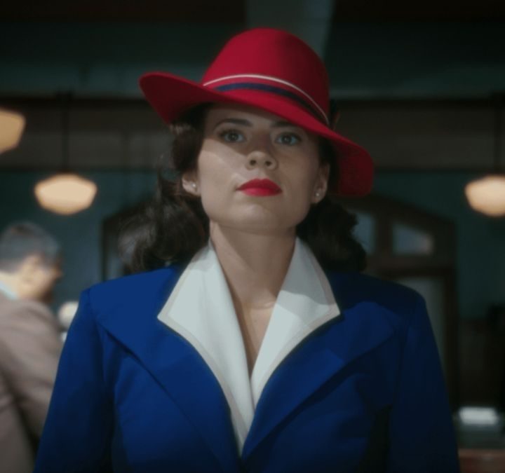 Peggy Carter looking determined in Agent Carter.