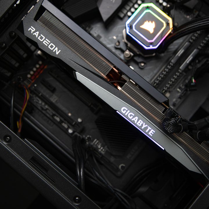 AMD RX 6950 XT installed in a PC.
