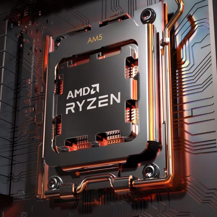 AMD Ryzen processor render.