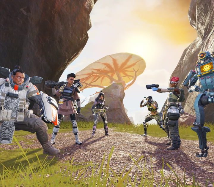A party of Legends prepares for battle.