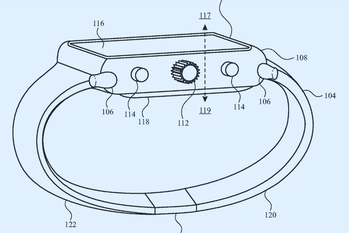 Camera imagined on an Apple Watch patent