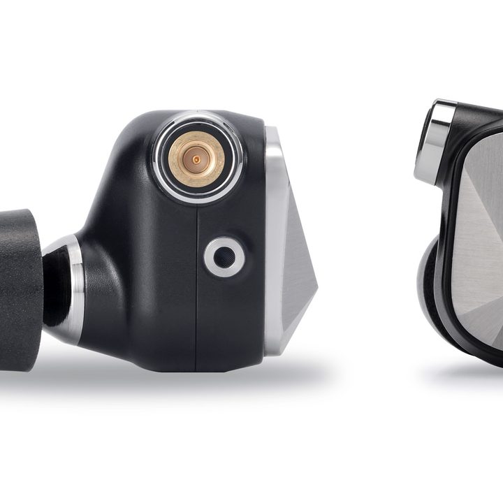 Front and side views of the Astell&Kern AK Pathfinder IEMs.