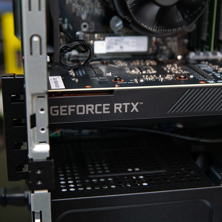 Graphics card inside the Asus ProArt PD5 desktop.