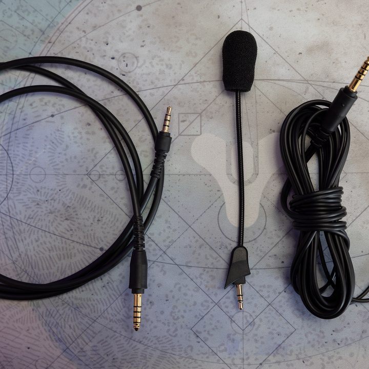 Accessories included with the Audio-Technica ATH-GDL3 open-back gaming headphones.