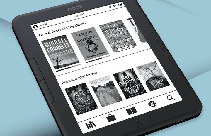 Barnes & Noble's new Nook GlowLight 4e e-book reader.