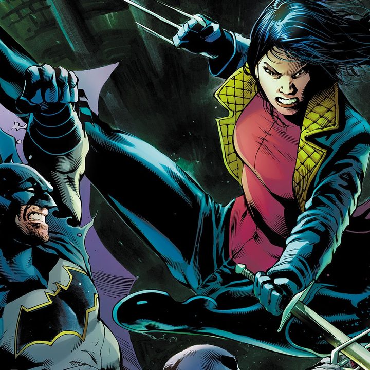 Batman fighting Lady Shiva in Detective Comics.