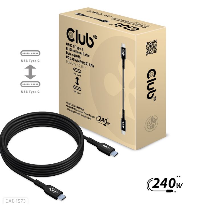 USB-C cable from Club3D.