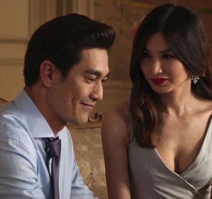 Harry Shum Jr. and Gemma Chan in Crazy Rich Asians.