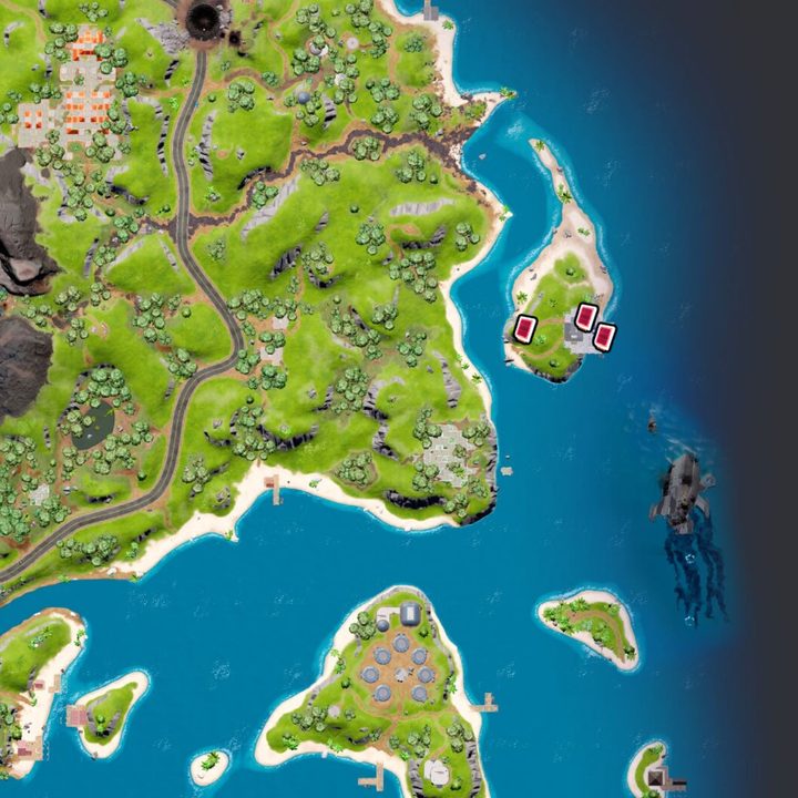 Map of Cuddle Cruisers in Fortnite.