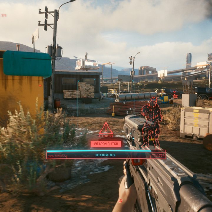 A player using a hack on an enemy.