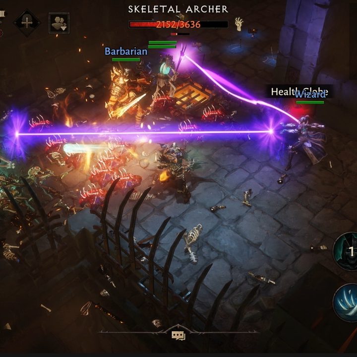 Players work together to fight enemies in Diablo Immortal.