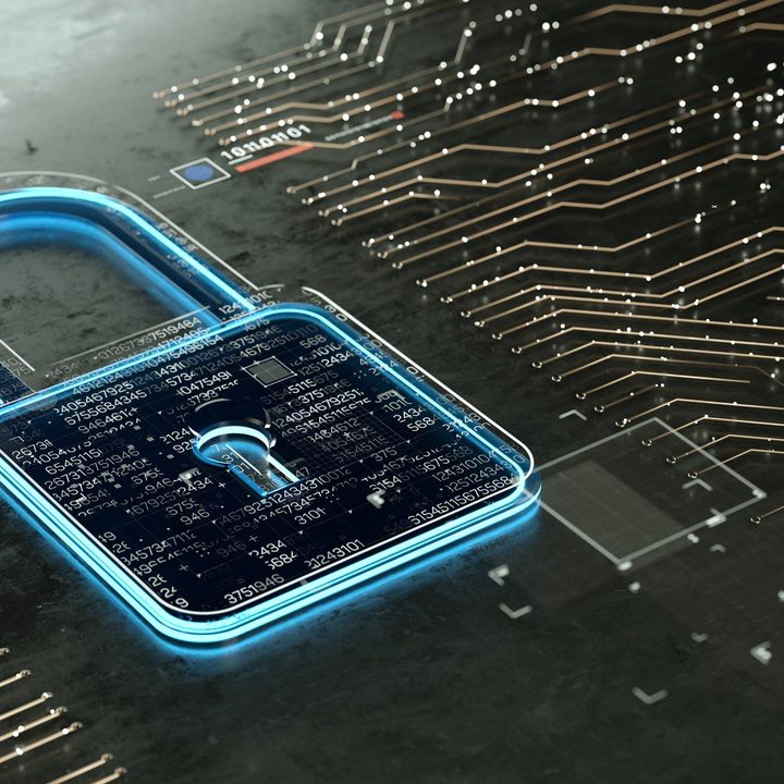 A digital encrypted lock with data multilayers.