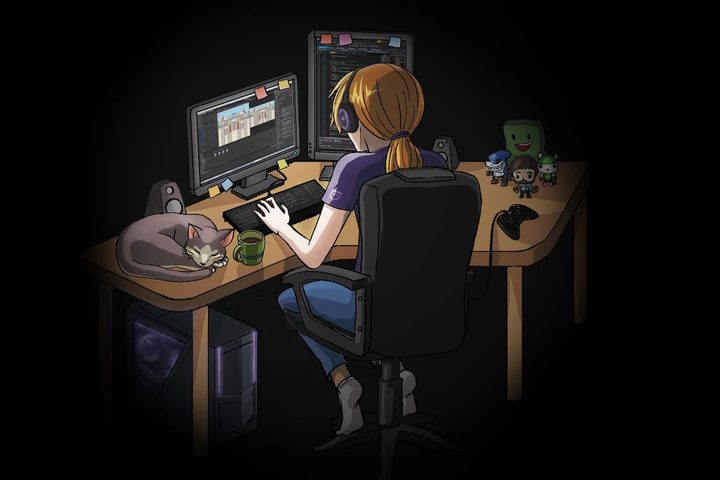 Drawing of Twitch Streamer.