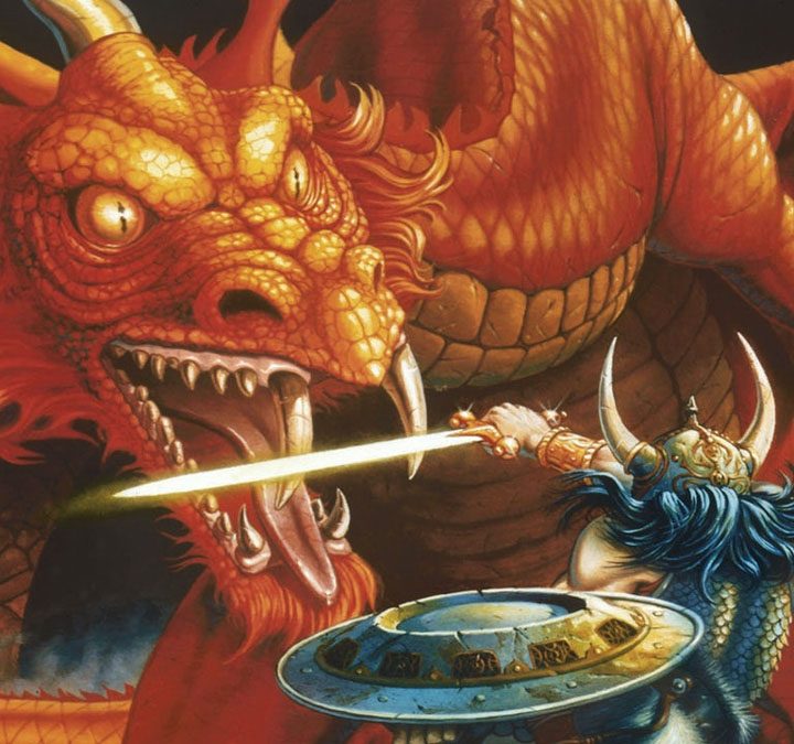 One of the most famous paintings from the Dungeons and Dragons franchise.