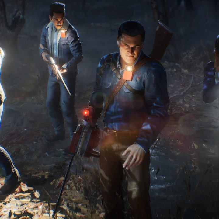 Ash Williams and other characters in Evil Dead: The Game