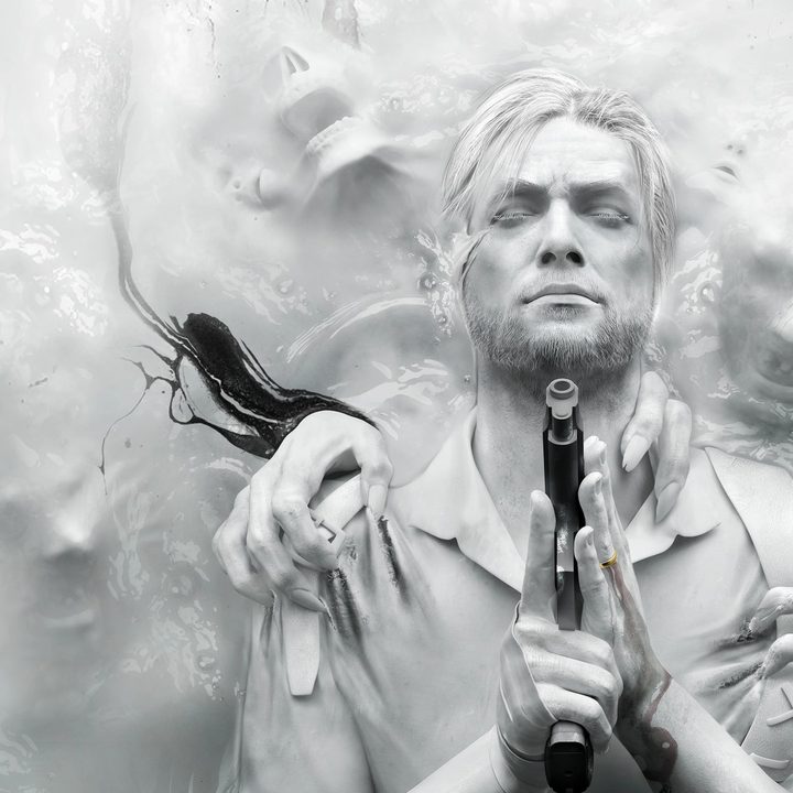 Sebastian holding his lying in a pool of wax while monsters grab him.