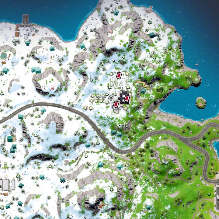 Map of Omni Chips at Shell or High Water in Fortnite.