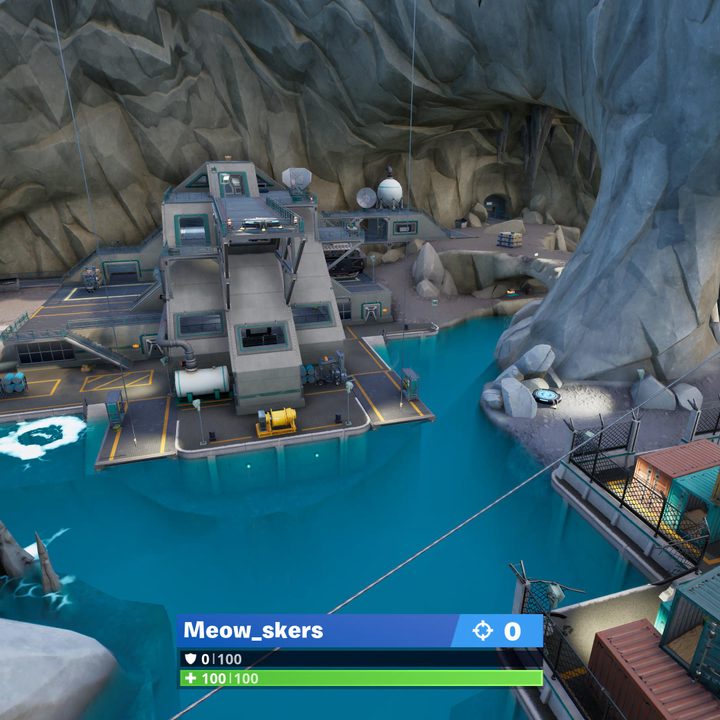 Inside view of Command Cavern in Fortnite.