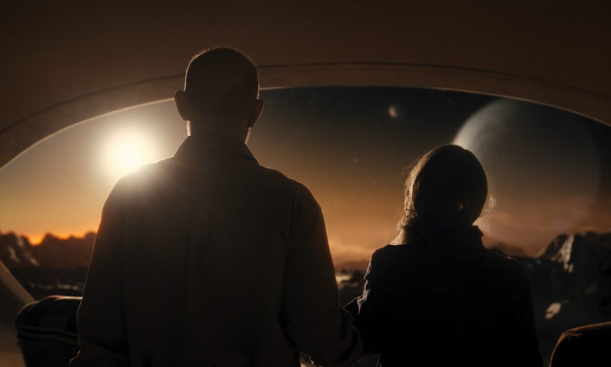 Franklin and Irene look together at another planet's stars in Night Sky.