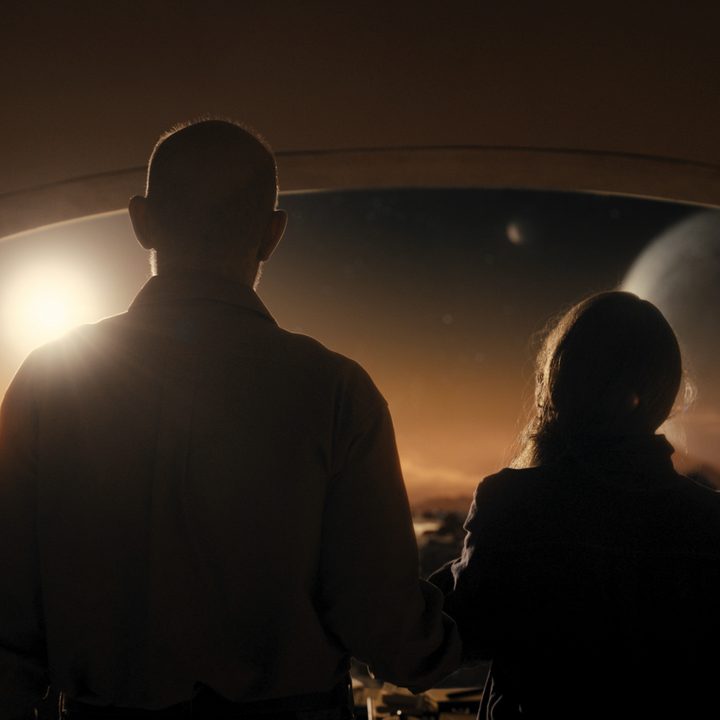 Franklin and Irene look together at another planet's stars in Night Sky.