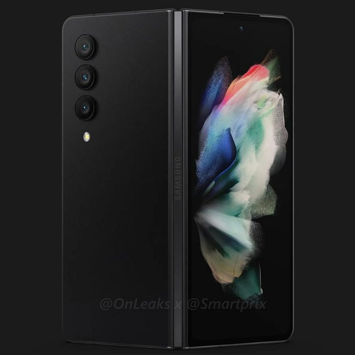 Galaxy Z Fold 4 half open