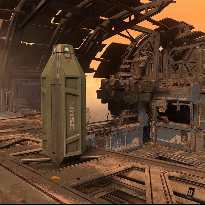 A UNSC supply drop in Last Man Standing.