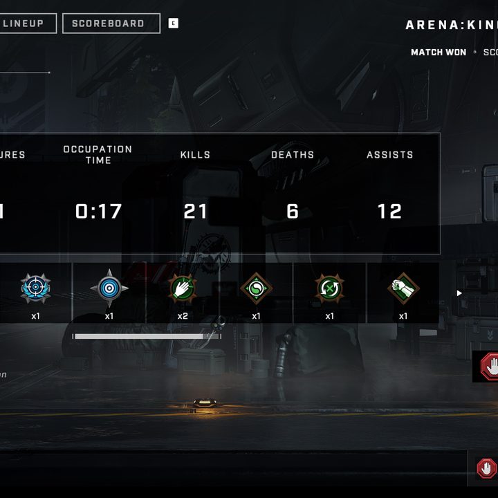 Halo Infinite post-game stats page.
