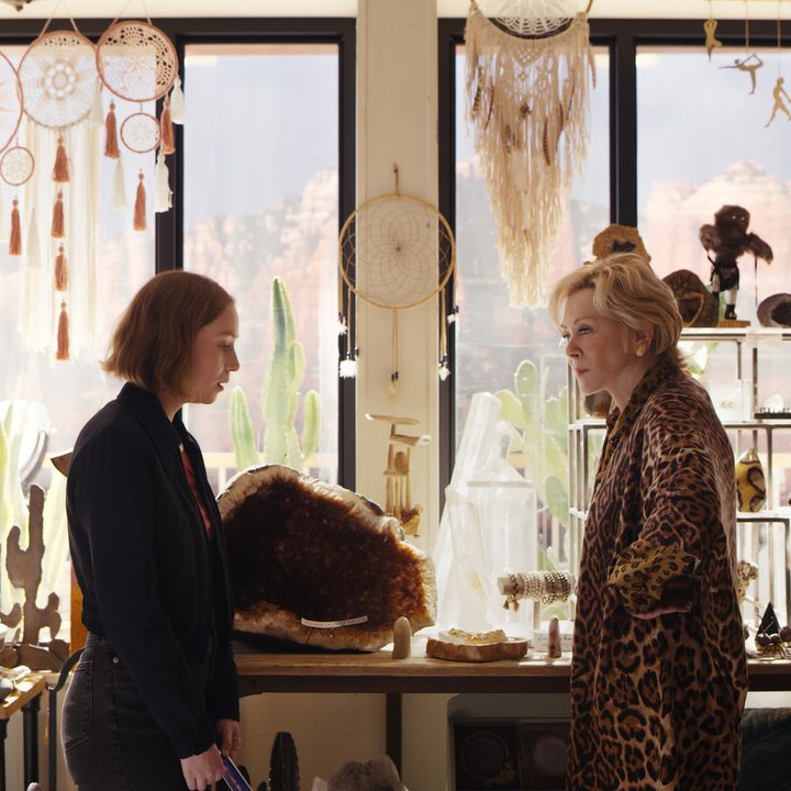 Hannah Einbinder and Jean Smart face each other in a store in Hacks Season 2.