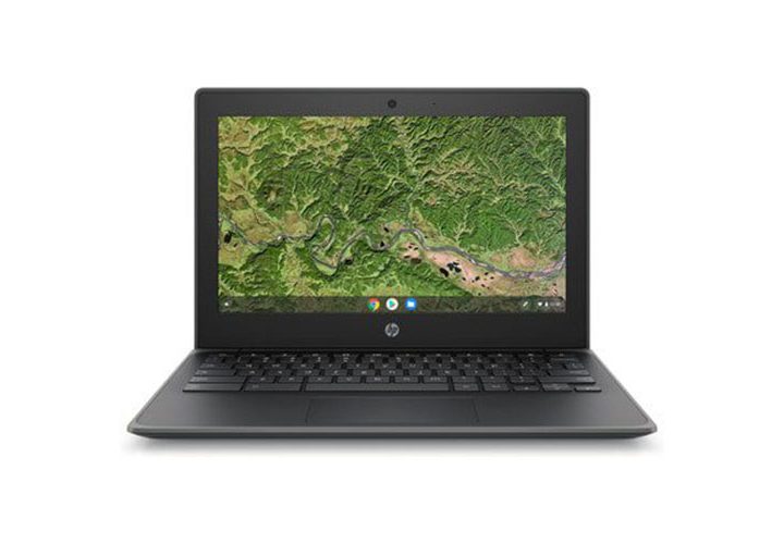 HP 11.6-inch Chromebook on a white background.