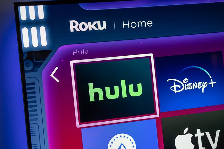 Hulu app icon on Roku.