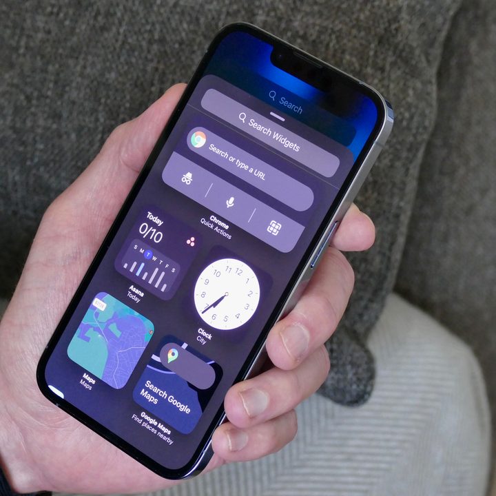 iOS's Widgets screen on an iPhone 13 Pro.