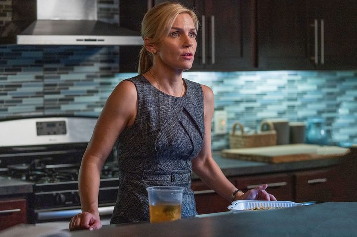 Kim in a kitchen in Better Call Saul.