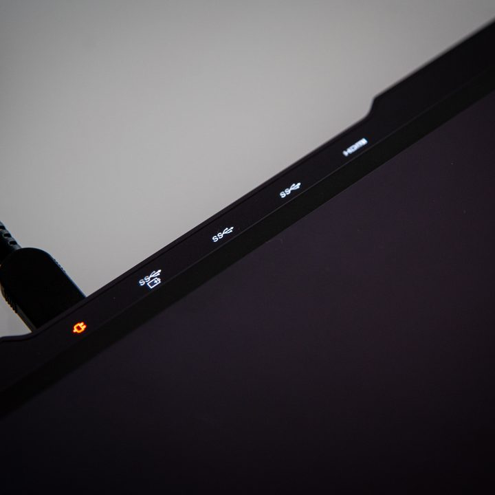 Ports on the Lenovo Legion Slim 7i.