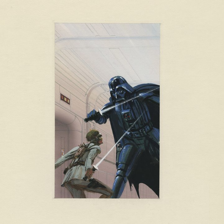 A Star Wars: The Creation image featuring Darth Vader and Luke Skywalker.