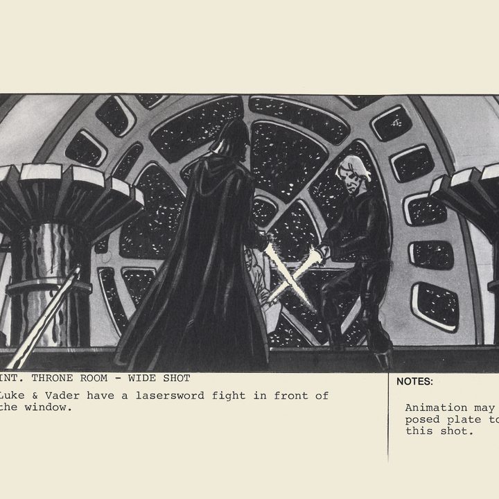 A Star Wars: The Creation image featuring Darth Vader and Luke Skywalker.