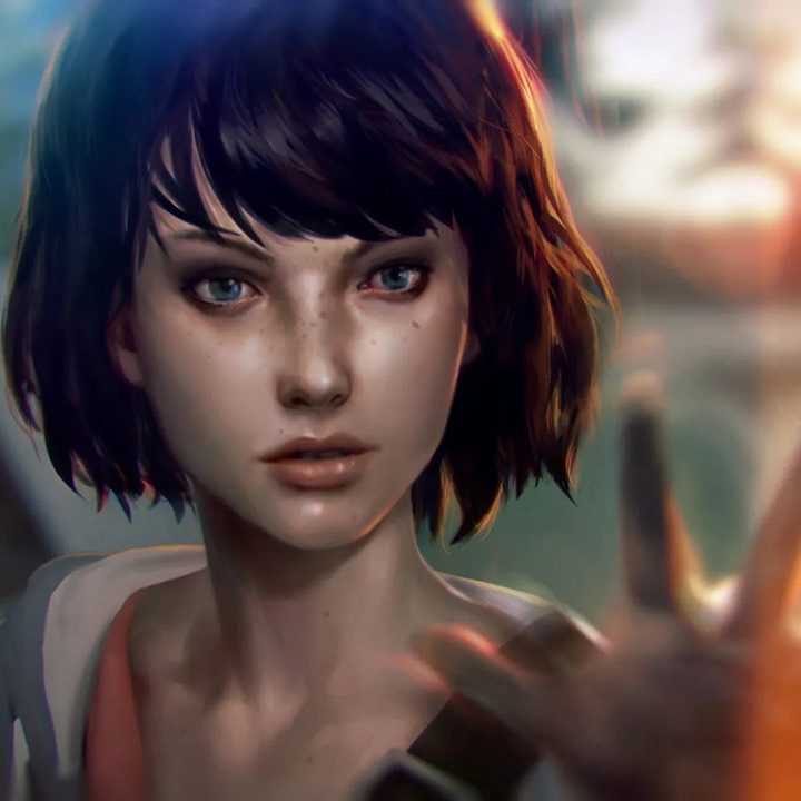 Max holding out her hand to use her time-altering powers.