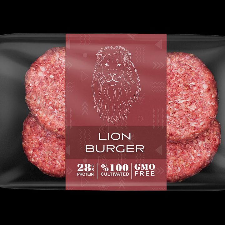 Primeval Foods' lion burgers.