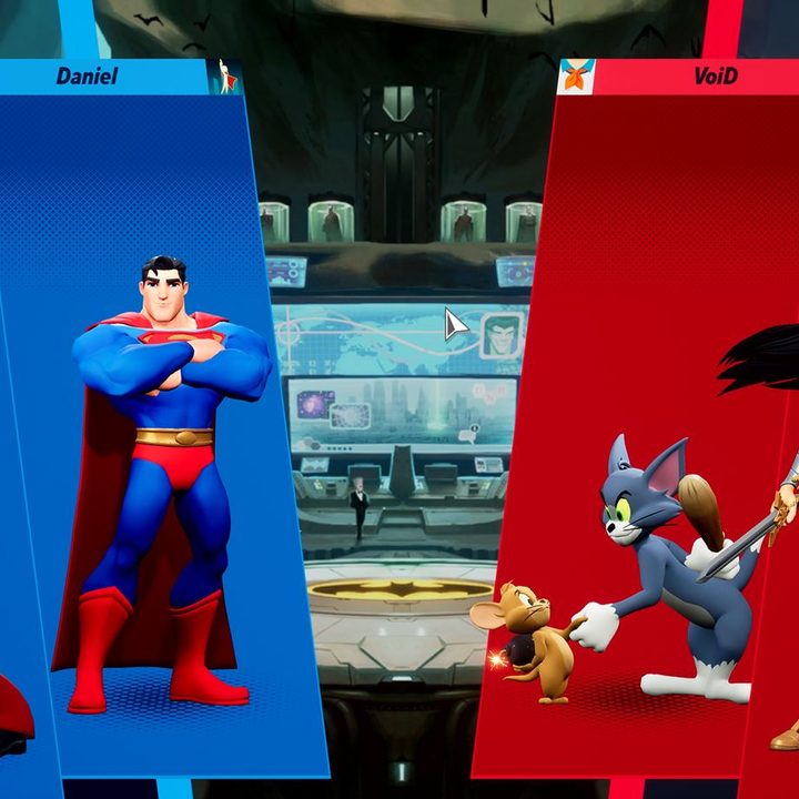 Shaggy, Superman, Tom & Jerry, and Wonder Woman prepare to fight in MultiVersus.