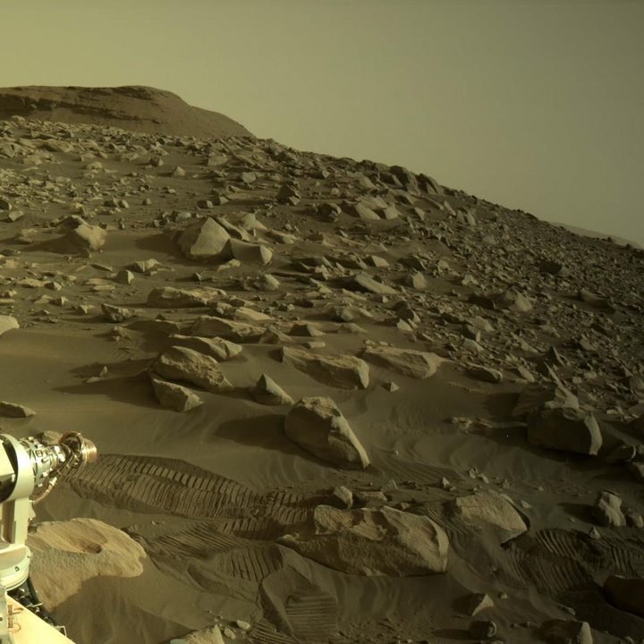 Perseverance looks towards the Delta on Sol 419, capturing this image with its Right Navigation Camera.