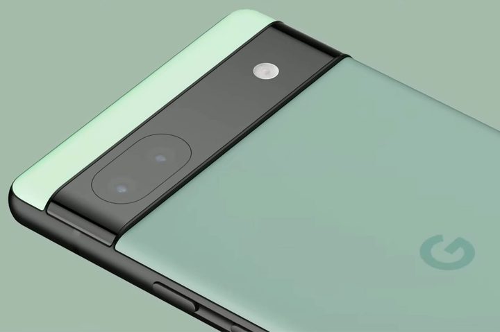 Google Pixel 6a camera close up.
