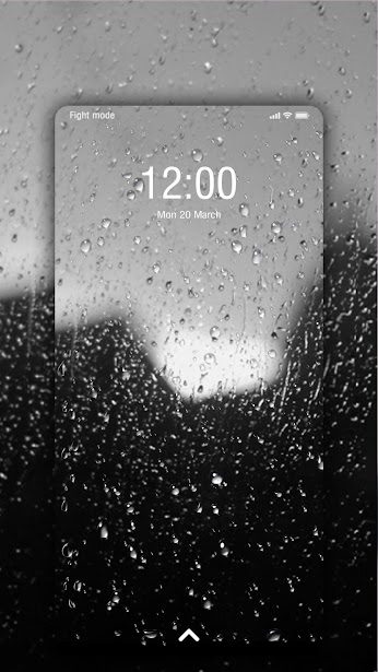Rain Live Wallpaper screen.
