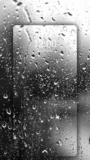 Rain Live Wallpaper screen.