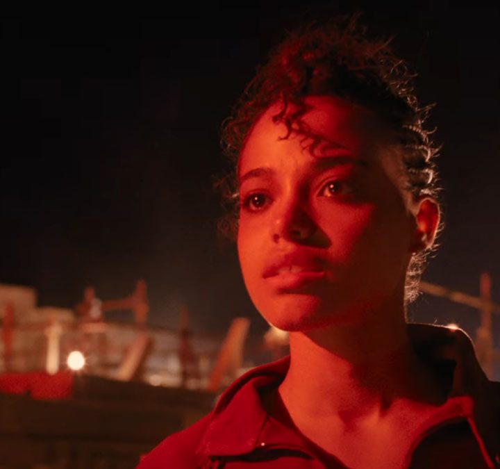 Ella Balinska in Resident Evil.