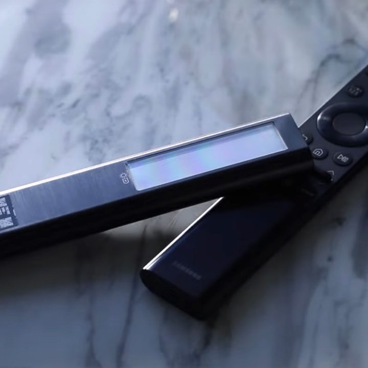 The Samsung SolarCell TV remote.