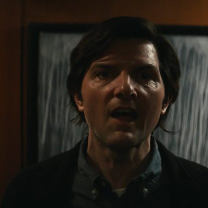 Mark mid-scream in the final scene from Apple TV+ series Severance's first season.