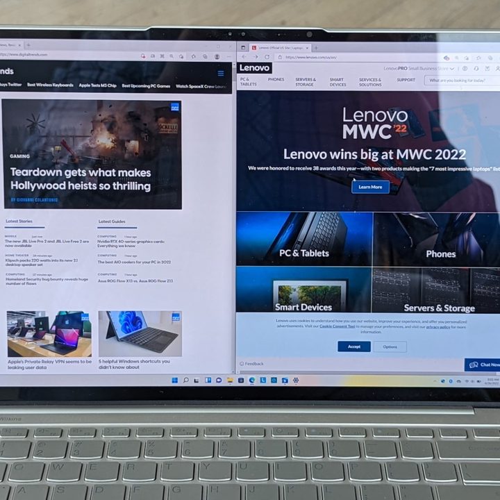 webpages open on the 9i.