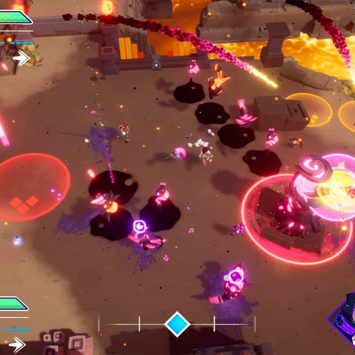 A battle unfolds in Soundfall.