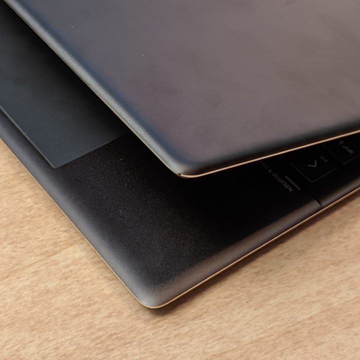 The side profile of the Spectre x360 13-inch laptop.